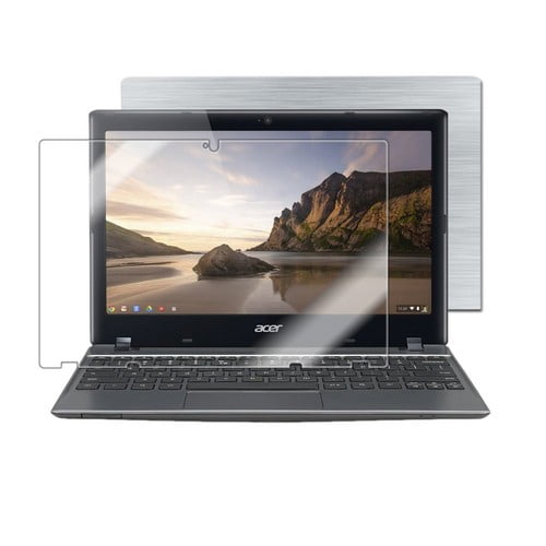 Skinomi Brushed Steel Laptop Skin+Screen Protector for Samsung Chromebook 11.6" Skinomi Brushed Steel Laptop Skin+Screen Protector for Samsung Chromebook 11.6"